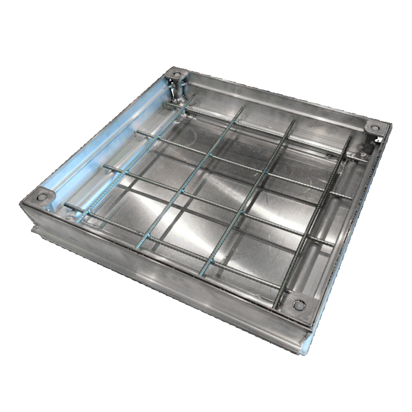 Zadlažďovací hliníkový poklop MEA DECK AL, 300x300 - 600x600, třída A15 - Rozměr vnitřní: 600 x 600