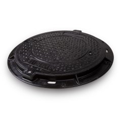 Poklop kompozitní kruhový průměr 600 mm, zatížení A15, uzamykatelný