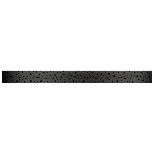 Lineární plastový žlab DN 50 s otočným sifonem 360°, černý, DROPS