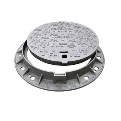 Silniční litinový poklop USI 850 J - E600, s kruhovým rámem