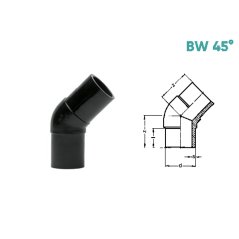 KOLENO 45°  – DLOUHÉ PROVEDENÍ - BW 45°