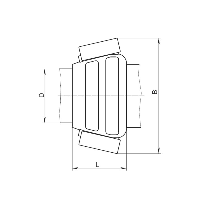 JIŠTĚNÍ PROTI POSUNU č. 1254, č. 1255 PN10, PN16 - Dimenze jištění: 225 PN10