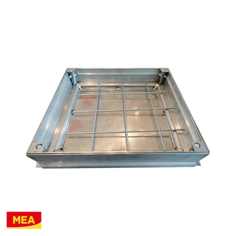 Zadlažďovací hliníkový poklop MEA DECK AL, 300x300 - 600x600, třída A15 - Rozměr vnitřní: 600 x 600