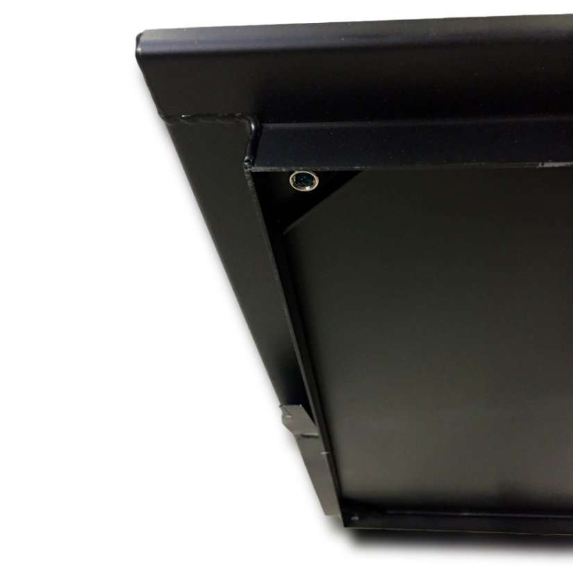 Chodníkový ocelový poklop, černá barva, třída A15, s těsněním a uzamykáním - Rozměr vnitřní: 1000 x 800