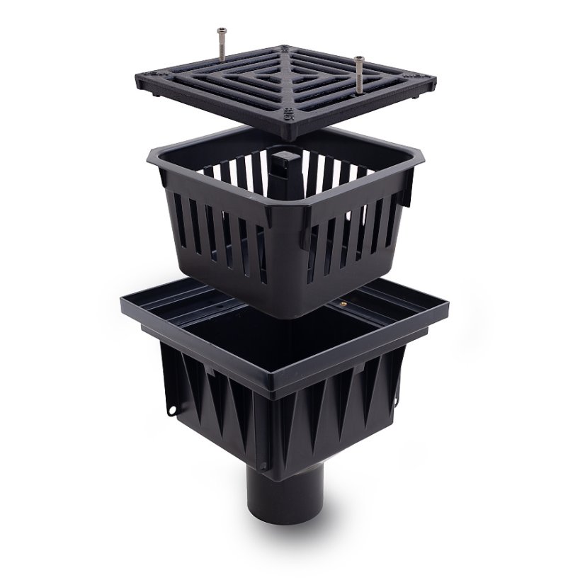 MEA PARK - bodová dvorní vpusť svislá DN110, B125