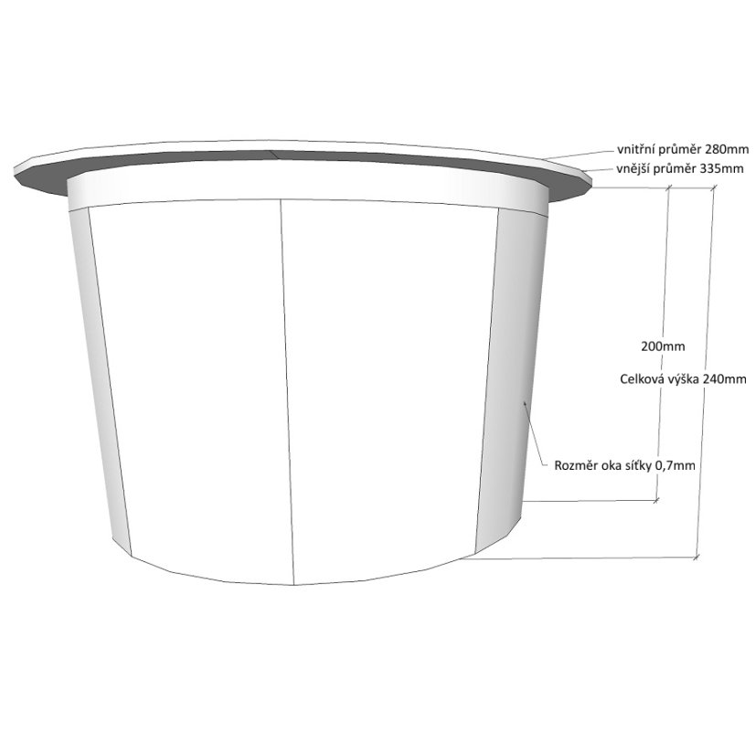 Filtrační koš GEOPLAST