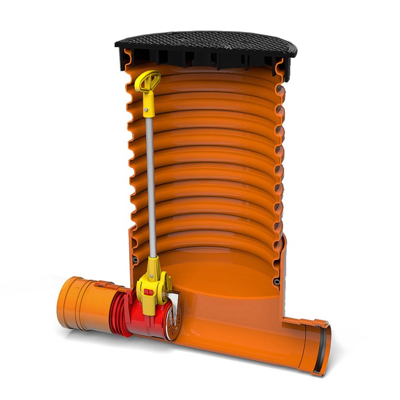 Zpětná klapka univerzální pro plastová šacht.dna - DN: DN 110