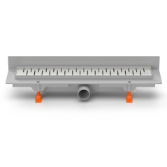 Lineární plastový žlab DN 40, ke stěně, MEDIUM