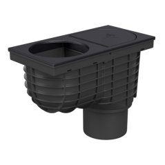 Lapač střešních splavenin spodní DN110, litinový povrch, pro svod Ø125