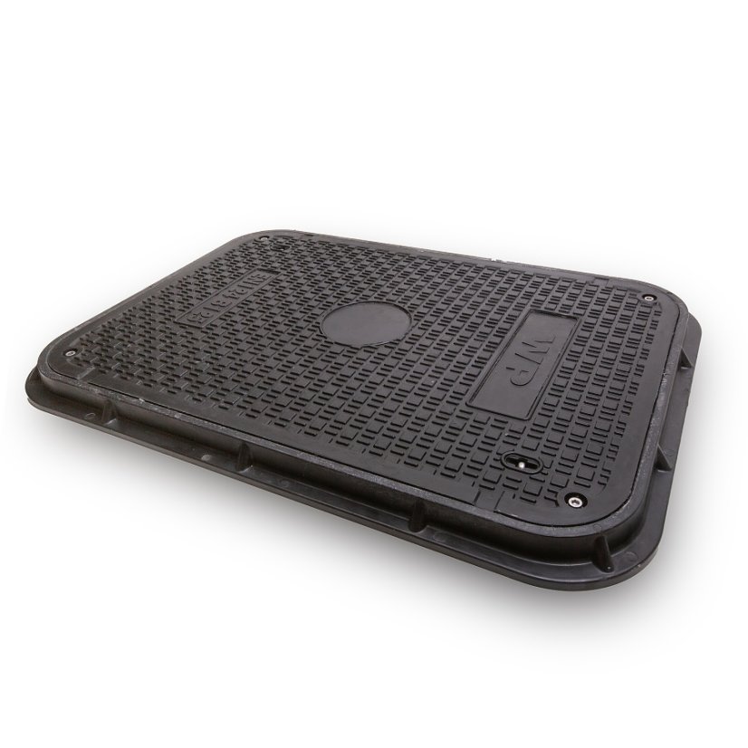 Poklop kompozitní obdélníkový 600x900 mm, zatížení B125, uzamykatelný