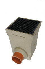STORA-DRAIN Home - dvorní vpusť s litinovým roštem 27x27 cm