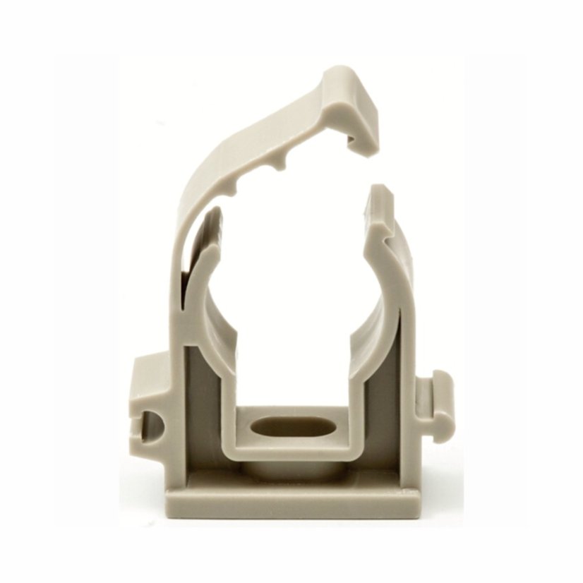 Příchytka na potrubí z plastu s klipem