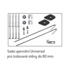Kotvící sada - Universal sada pro izolované stěny s tepelnou izolací do 80 mm