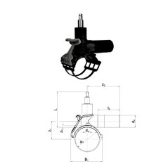 NAVRTÁVACÍ ODBOČKOVÝ VENTIL S PRODLOUŽENÝM HRDLEM - DAV