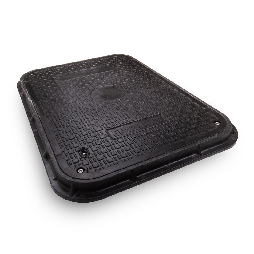 Poklop kompozitní obdélníkový 600x900 mm, zatížení B125, uzamykatelný