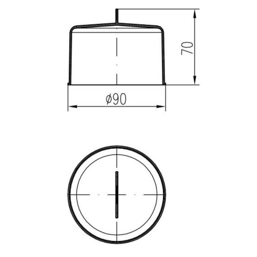 Pachový uzávěr DN110 (vysoký)