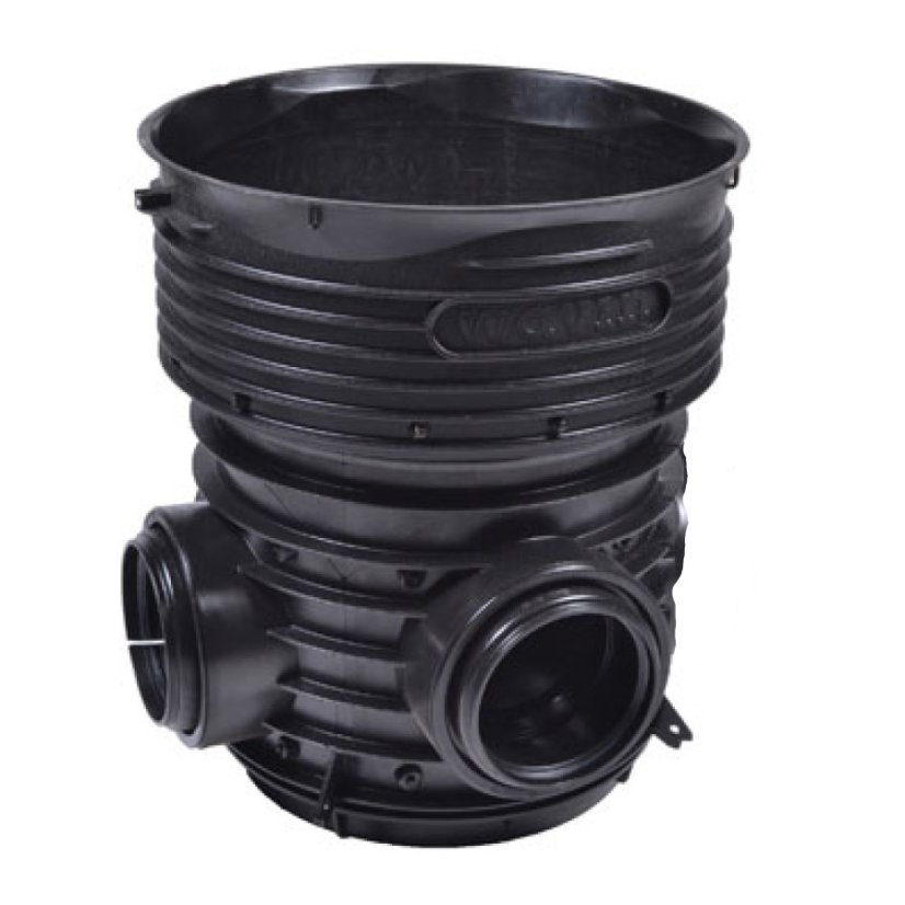 Dno šachtové průtočné 90° Tegra Ø 425