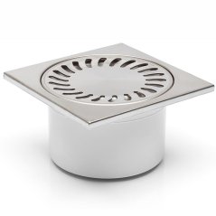 Podlahová vpusť spodní DN50/84, nerezová mřížka