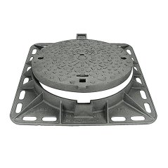 Silniční litinový poklop ARTI C 60 - E600, se čtvercovým rámem