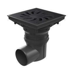 Kanalizační vpusť boční 75-110,  plovák NEPTUN, litinová mřížka 250x250