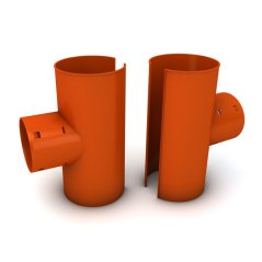 Sedlová odbočka drenážní 90°