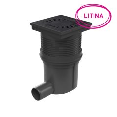 Kanalizační vpusť boční, plovák NEPTUN, litinová mřížka 150x150