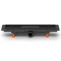 Žlab bez mřížky DN 40, boční, černý