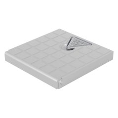 Víko odklopné s klipem šedé