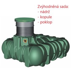 Zvýhodněná sada: nádrž pro spodní vodu Li-Lo + PE poklop + šachtová kopule