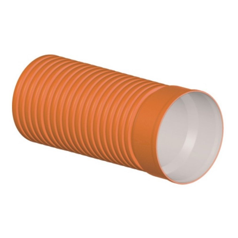 INCOR trubka SN12 PP - DN160 s hrdlem - Délka potrubí: 3 000 mm