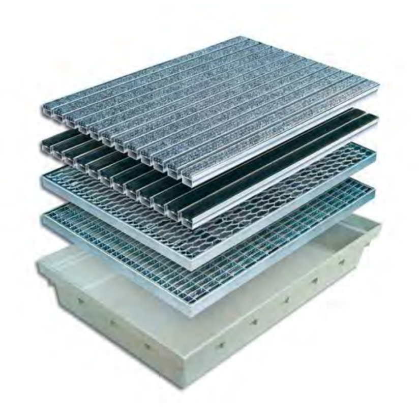 Venkovní čistící rohož MEARIN s hrubosrstými lamelami