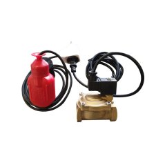 Sestava pro dopouštění nádrží, 230V, plovák s kabelem 10m, závaží, elektromagnetický ventil 1“ stupeň krytí IP00 s kabelem 10m, vidlice do zásuvky