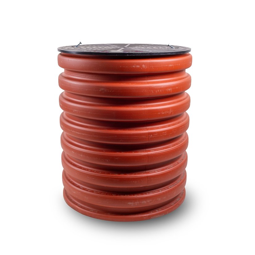 Poklop PP na korugovanou rouru 660/535