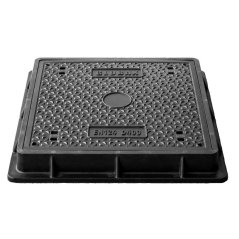 Poklop kompozitní čtvercový 600x600 mm, zatížení D400, uzamykatelný