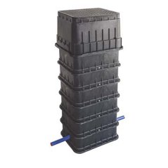 Vodoměrná šachta MODULO 1SV A výškově nastavitelná 115 -130cm, poklop 0,5t s ventily