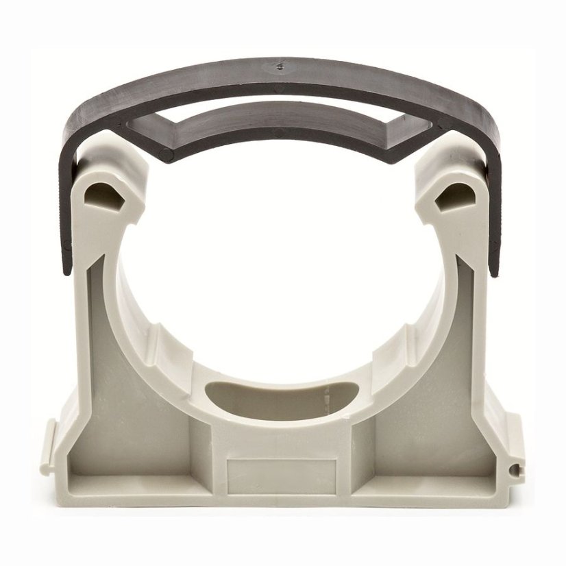 Příchytka na potrubí z plastu s třmenem