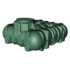 Nádrž na dešťovou vodu LI-LO pro vysokou hladinu spodní vody - včetně PE poklopu