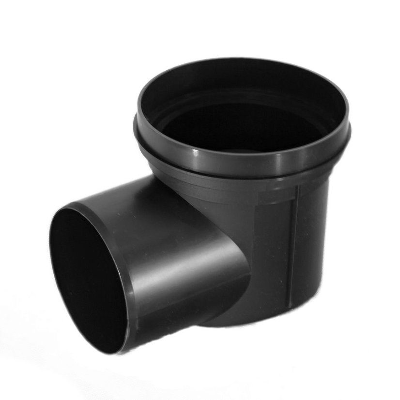 Kanalizační vpusť boční 75-110, suchá klapka, plastová mřížka 250x250 - Límec: bez límce, DN(ID): 110, Mřížka: Plastová bez šroubů