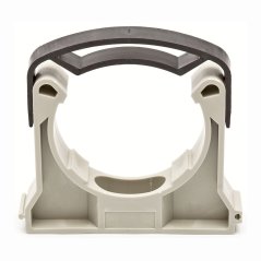 Příchytka na potrubí z plastu s třmenem