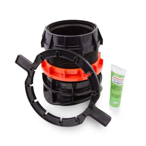 MMechanická kolmá sedla EASY CLIP s kloubem 10° pro přípojky KG160 na jakékoli hlavní potrubí min. DN300 - vhodné pro silnostěnné materiály MMechanická kolmá sedla EASY CLIP s kloubem 10° pro přípojky KG160 na jakékoli hlavní potrubí min. DN300 - vhodné pro silnostěnné materiály