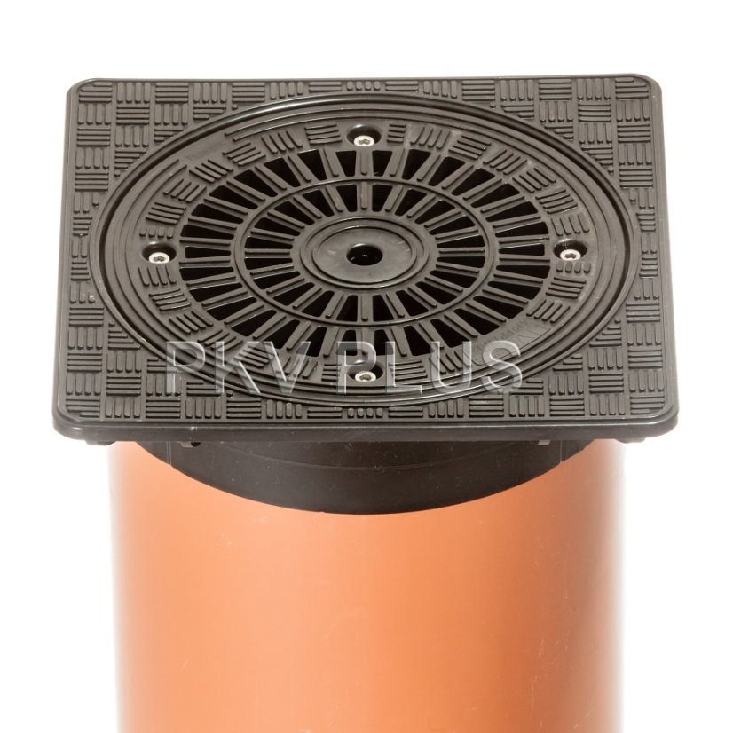 Poklop hranatý, s kulatou mříží, A15, DN315 (pouze na hladkou rouru)