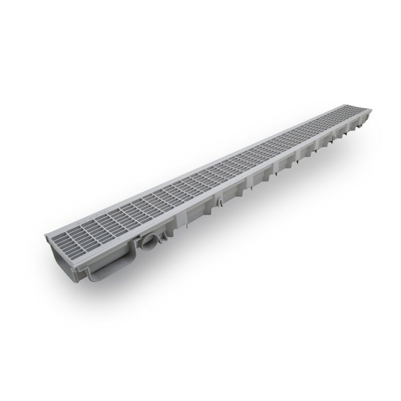 Žlab s mříží nízký 100 x 35 x 1000