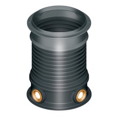 Šachtová kopule s otvory pro nádrže Cristall, Columbus a Li - Lo