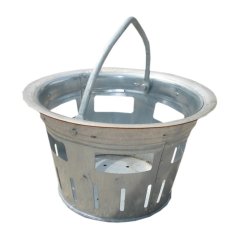 Kalový koš pozinkovaný nízký pro mříže, typ B - UB1
