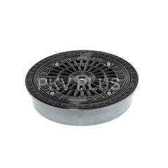 Poklop kulatý, s kulatou mříží, A15, DN315
