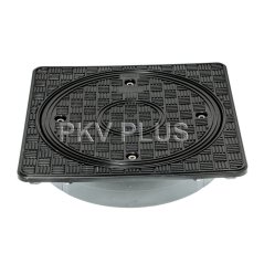 Poklop hranatý, s kulatým víkem, A15, DN315 (pouze na hladkou rouru)