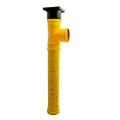 Vsakovací vpusť s plastovou mřížkou 150 × 150 mm a boční odbočkou