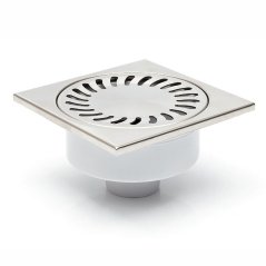 Podlahová vpusť spodní DN50/82, nerezová mřížka, plovák NEPTUN