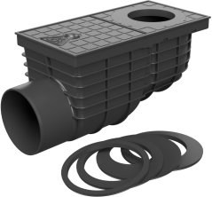 LSS Chuděj - boční DN 110 - univerzál, černý