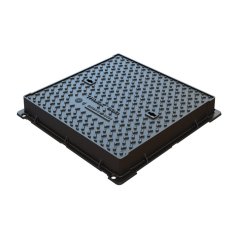 Litinový čtvercový poklop s rámem SDM 40 600x600 - D400